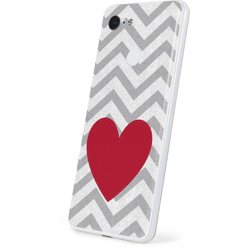 Chevron Heart Google Pixel 3 Skin